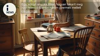 Egy szingli anyuka titkai: hogyan takarít meg havi félmillió forintot három gyermek mellett