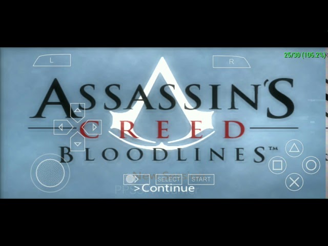 ASSASSIN'S CREED BLOODLINES [ULES-01367] - PPSSPP 1.12.3 + 60fps + Right  analog stick hack + ReShade 