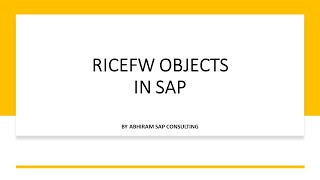 RICEFW with real-time examples - AC Sap Consulting