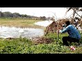 Best Fishing 🎣 video Rohu Fish Hunting unique style Catching Krishna River