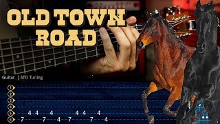 OLD TOWN ROAD  Lil Nas X  (feat. Billy Ray Cyrus) Guitar Tutorial TAB | Cover Guitarra Christianvib