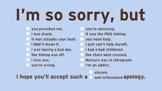 The Wrong Way to Apologize