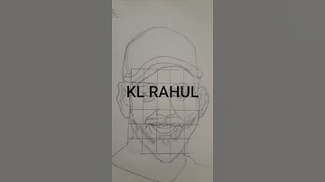how to draw kL RAHUL DRAWING||#shorts