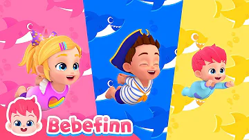 Move Like Baby Shark! 🧘 Let's Do Animal Yoga 🦈 | Healthy Habits | Bebefinn Sing Along2 | For Kids