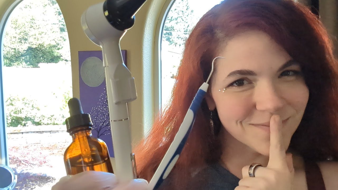 ASMR - Intense Ear Cleaning Roleplay - No Talking - Picks, Dropper Bottle, Gloves, Mic Scraping