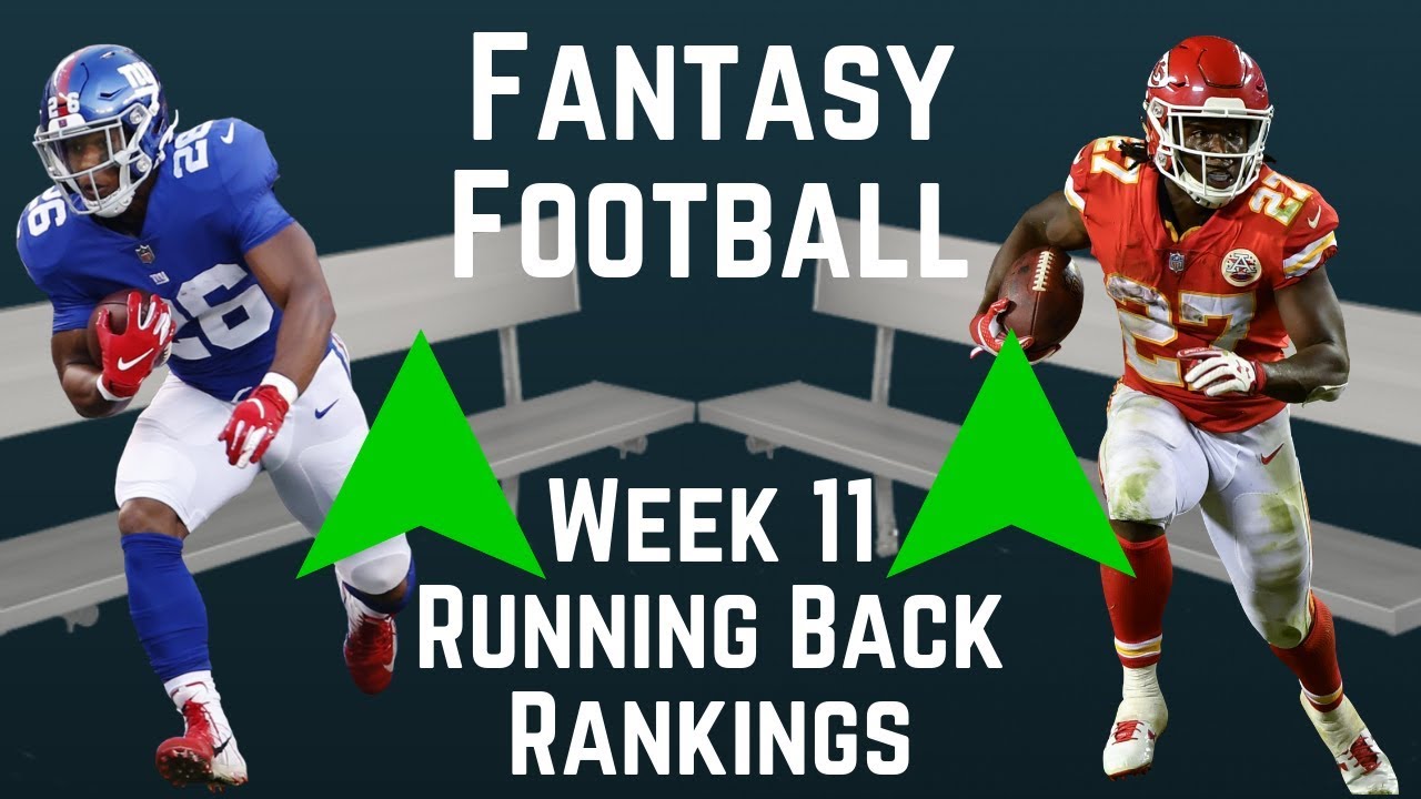 Fantasy Football Week 11 Running Back Rankings YouTube