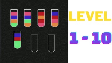 Water Sort Puzzle Level 1 to 10 | MGW