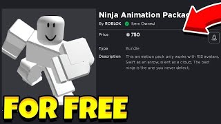 I *GOT *NINJA* ANIMATION IN ROBLOX WITHOUT ROBUX! screenshot 4