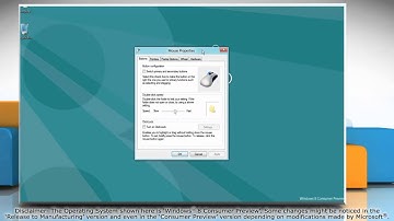 How to switch Mouse buttons in Windows® 8