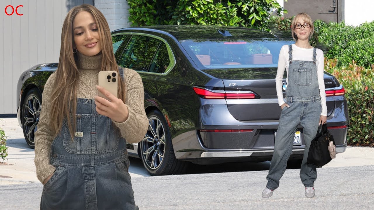 Jennifer Lopez leads the denim dungaree renaissance for summer 2025