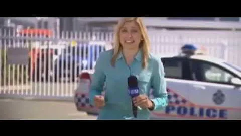 Reporter Alex Bernhardt getting bitten by a bull a...