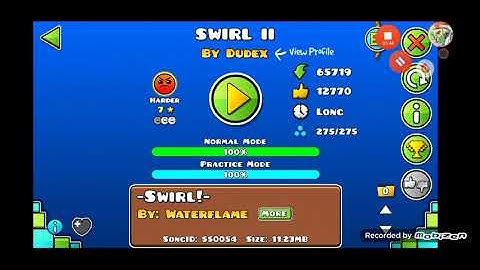 PlayerDash ha vuelto a GD!! (Geometry Dash 2.11) Swirl II By Dudex