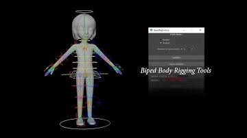 Biped Body Rigging tools demo