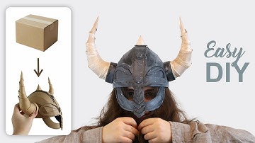 Viking Horned Helmet DIY | Papercraft & EVA Foam Template (Download & Tutorial)