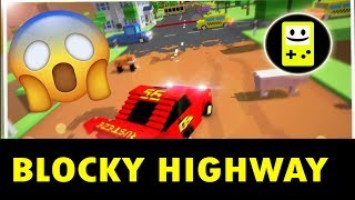 Crossy Brakes : Blocky Highway Noob Racer Android Gameplay screenshot 2