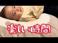父と娘、帰宅後のひと時