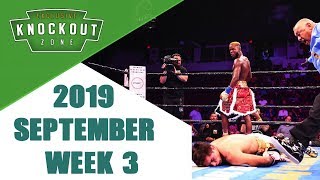 Boxing Knockouts September 2019 Week 3