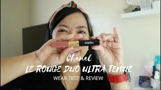 WEAR TEST AND REVIEW: CHANEL LE ROUGE DUO ULTRA TENUE