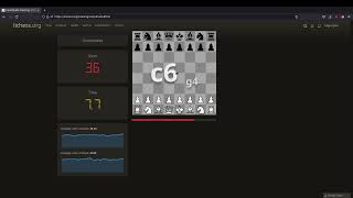Lichess Coordinates: 49 (in 30 seconds) average with both colours