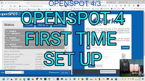 OPENSPOT 4 - FIRST TIME SET UP AND CONNECT , ICOM ID-52