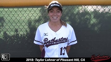 2018 Taylor Lehner Power Hitting Third Base and First Base Softball Skills Video - Batbusters