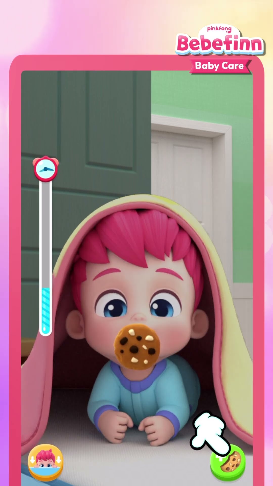 Don't get caught!??? Bebefinn's Sneaky Snack TimeㅣBebefinn Baby Care App