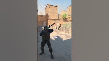 Cheating Self Pop Flash on B CS2 Dust 2 #shorts