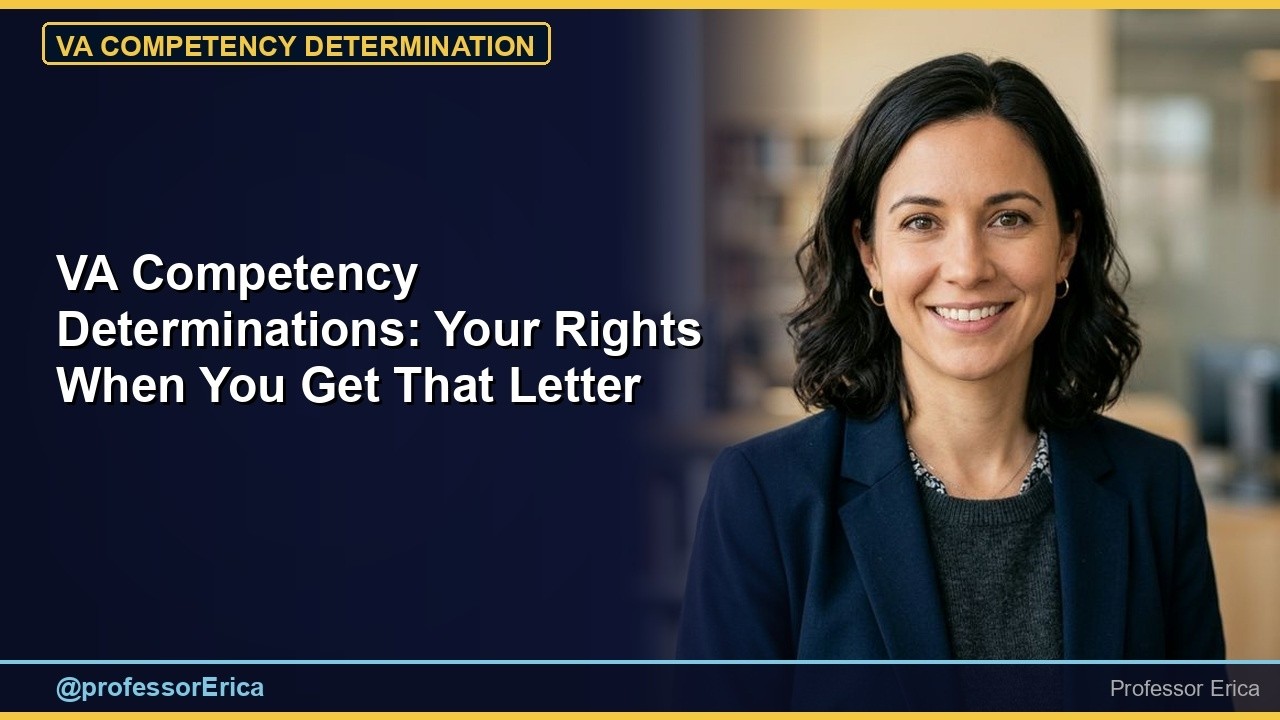 VA Disability: How the VA Decides Competency — Proposed Incompetence and Your Rights