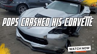 POPS WRECKED C7 CORVETTE | HOW TO ADJUST BRAKES ON DUMP TRUCK | 305/70R16 TIRE CAN FIT ON CHEVY 1500