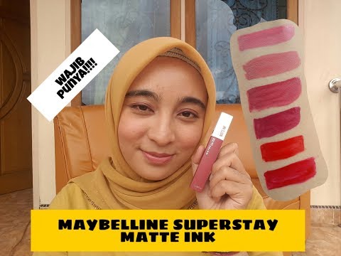 MAYBELLINE SUPERSTAY MATTE INK SWATCHES AND WEAR TEST. 