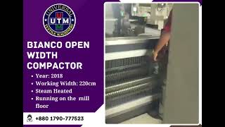Textile Bianco Open Width  Compactor machine
