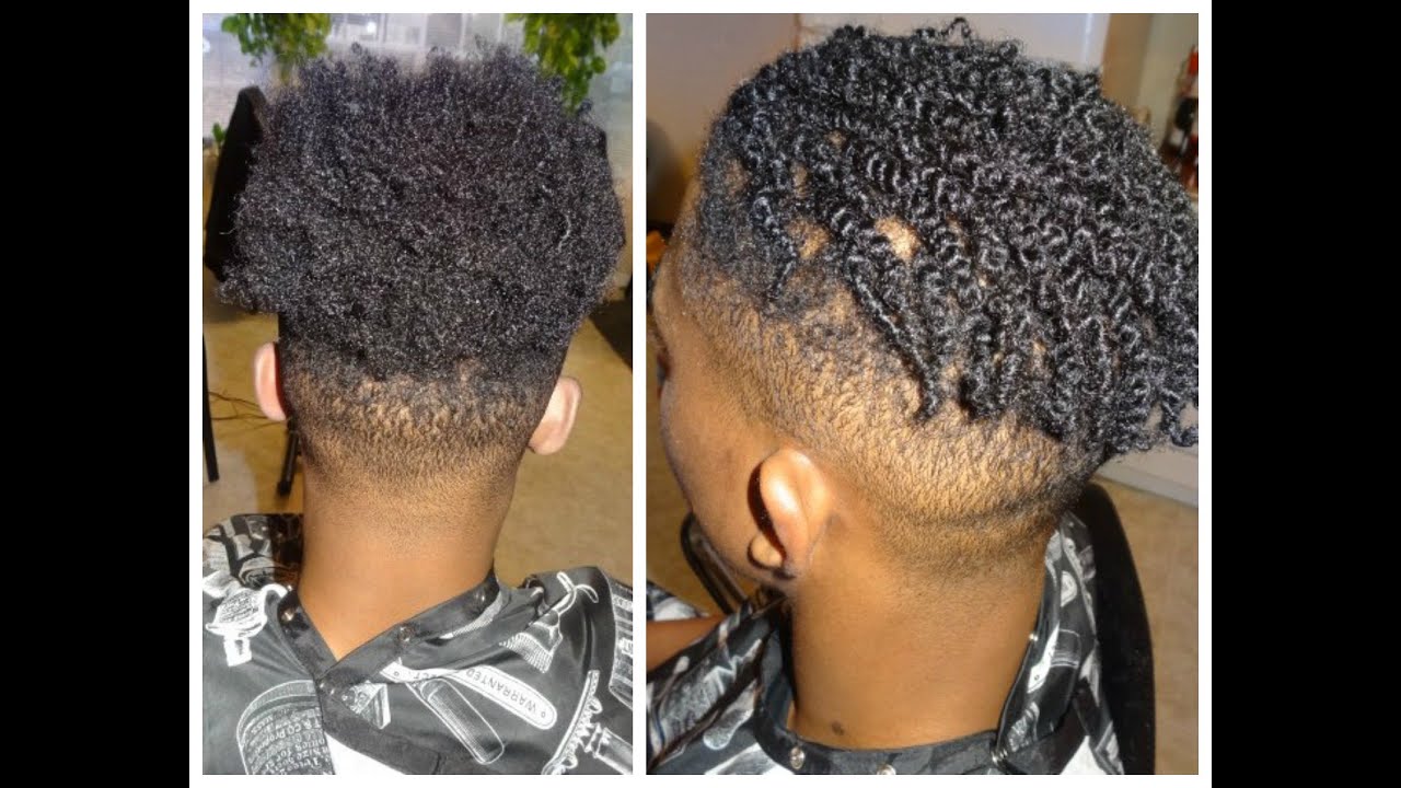 high top fade_ dread loc start up *two strand twist method