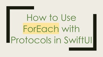 How to Use ForEach with Protocols in SwiftUI
