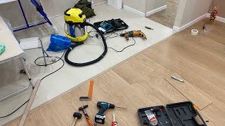 видео: Примыкание ламината к плитке без порожка, это ЗЛО. картинка: Примыкание ламината к плитке без порожка, это ЗЛО.