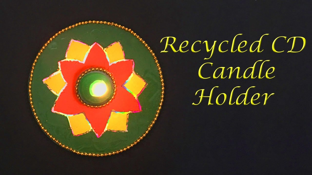 DIY Candle/Diya Holder  Recycling Ideas  Diwali 