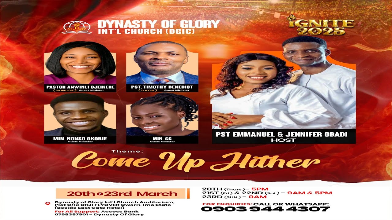 IGNITE CONFERENCE 2025 || COME UP HITHER || DAY 2 || MORNING SESSION ...