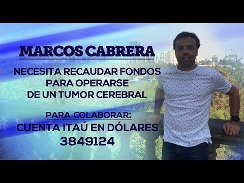 Marcos Cabrera necesita de la ayuda de todos
