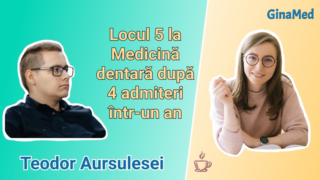 Locul 5 la Medicină dentară după 4 admiteri într-un an | Teodor Aursulesei | La cafea cu Gina