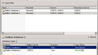 Exchange 2010 Training - Module 07 Lesson 07 Demonstration of Database Failover