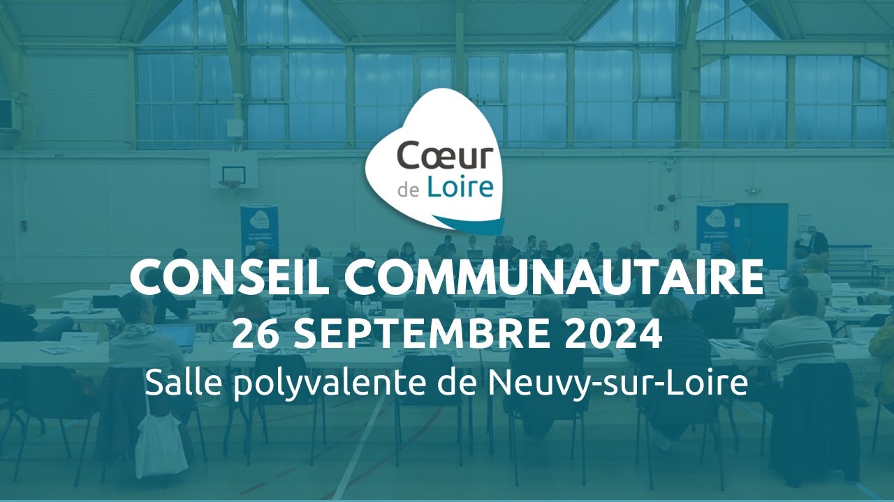 Conseil Communautaire du 26 septembre 2024