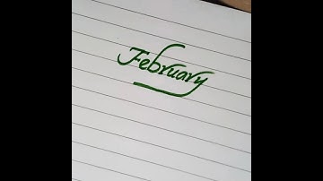 February in lucida #calligraphy #short