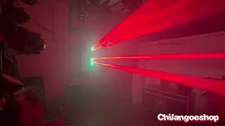 Vídeo: Luz Disco Barra laser 6 Eyes Red + Wash