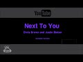 Chris Brown and Justin Bieber - Next To You | Karaoke sangmusika