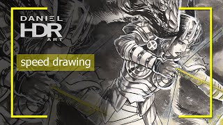 Speed Drawing - Danielle (Dani) Moonstar ❖ Daniel HDR Art