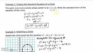 Celebrity Unit 9 Day 1 Intro, Compl the Sq, Circles Video Notes Profile
