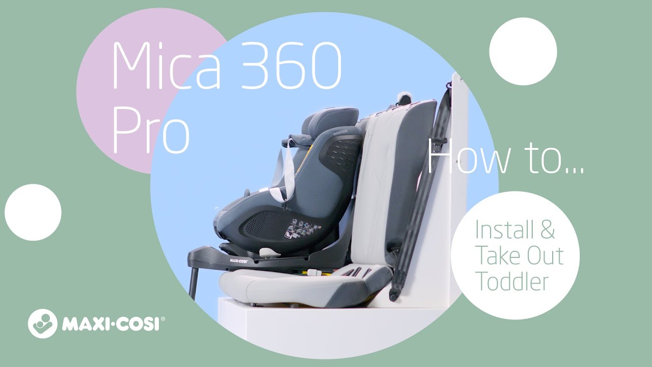 How to install and take your toddler out of the Maxi-Cosi Mica 360 Pro 