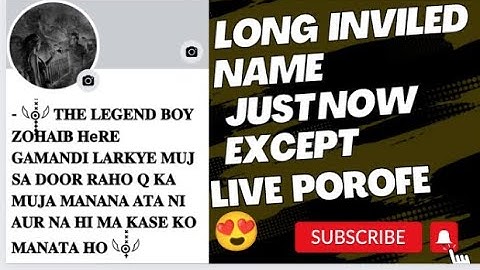 How To Create Long Invalid Emoji Name Facebook Account New Trick 2023 | long name fb account