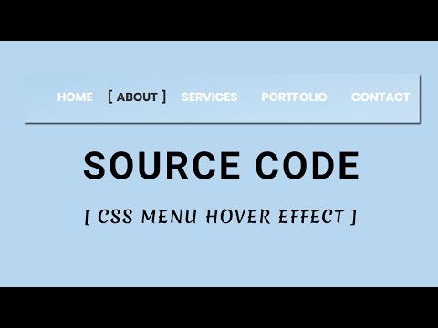 css menu hover effect ( Source Code )