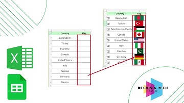 How to Display Country Flags in Excel & Google Sheets | Step-by-Step Tutorial