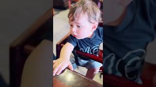 Baby Zeke first time in Hotspot Cajun Seafood Restaurant😍 #babyboy #babylove #babyfever #fyp #viral